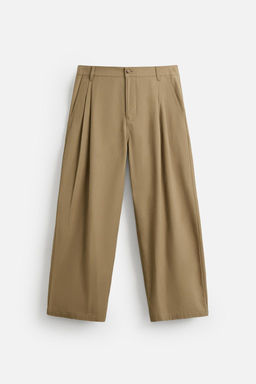 PLEATED WIDE-LEG TROUSERS - Zara фото 7