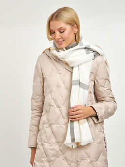 шарф в крупную клетку