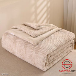 Плед на кровать из норковой нити