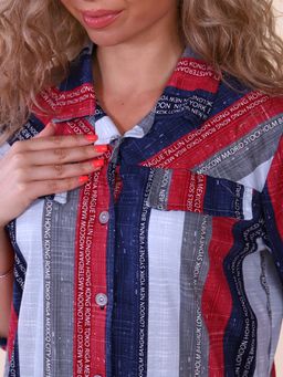 М377 Рубашка Рандеву(полоска) - Иванушка-трикотаж фото 3