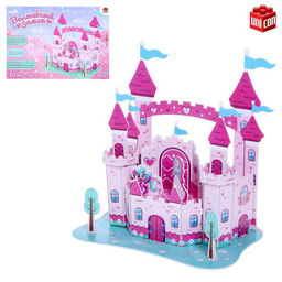 Конструктор 3D из пенокартона Волшебный замок, 21 деталь