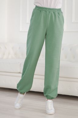 Брюки женские из футера петля Прогулка фисташка - Амадэль фото 3