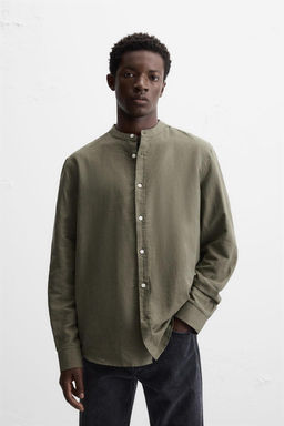 COTTON - LINEN SHIRT - Zara фото 33