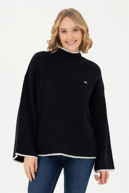 Женский темно-синий свитер - U.s. polo assn фото 3