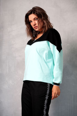 Свитшот BegiModa 4067 мята  фото 6