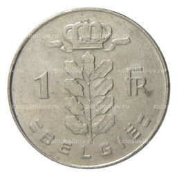 Монета 1 франк 1977 года Бельгия  Надпись на фламандском (BELGIE)