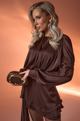 Платье Муза (шоколадный) - Эльза фото 35