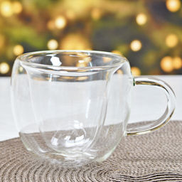 Кружка в форме сердца AROMA 300 мл из боросиликатного стекла с двойными стенками - Mallony фото 2