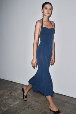 FLOWING HALTER DRESS - Zara фото 10