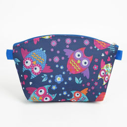 Косметичка на молнии, синяя