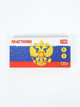 Цена за 2 шт. Пластилин «Герб», 6 цветов, 120 г