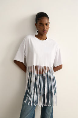 Футболка с бахромой - Mollis фото 2