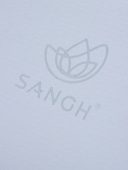Коврик для фитнеса и йоги Sangh, 183×61×0.4 см, пыльно-голубой/темно-голубой