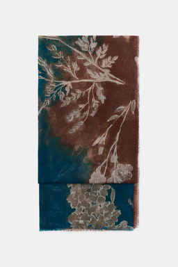 FLORAL PRINT SCARF - Zara фото 8