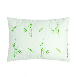 Подушка Адамас Бамбук, размер 40х60 см, МИКС, бамбуковое волокно, чехол тик