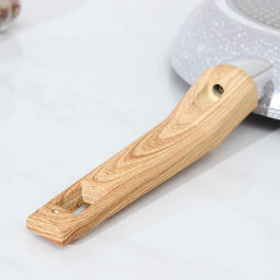 Сковорода Magistro Natural, d=24 см, кованый алюминий, ручка soft-touch, индукция, антипригарное покрытие, серая  фото 5