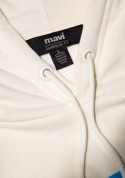 Mavi Bask?l? Beyaz Sweatshirt  фото 6