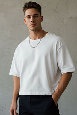 TRENDYOL MAN Beyaz Unisex Boxy/Kare Kesim Kal?n Premium T-Shirt TMNSS25TS00080 - Trendyolmilla фото 6