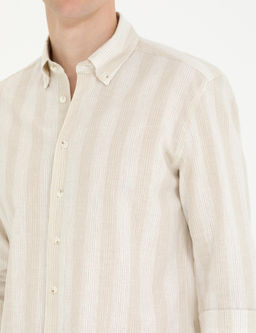 Bej Regular Fit Uzun Kollu G_mlek - Pierre cardin фото 7