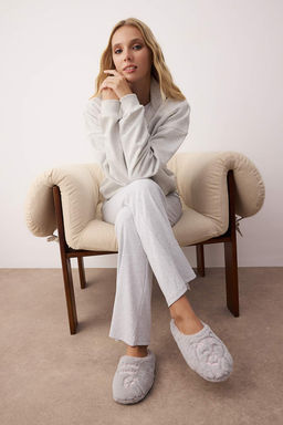 Gri Pelus Kad?n Ev Terligi
TAKAW26ER00010 - Trendyolmilla фото 2