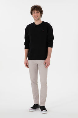 Erkek Comfort Fit Bisiklet Yaka Siyah Sweatshirt Sepette S_rpriz _ndirim - U.s. polo assn фото 4