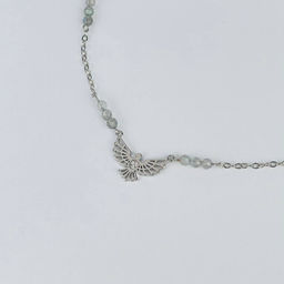 Колье на цепочке из Лабрадора 39 см +