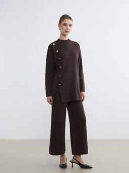 Beli Lastikli Geni? Pa?a Kad?n Triko Pantolon