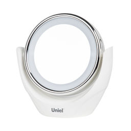 TLD-592 White/LED/13Lm/6000K/3АА Настольный светильник зеркало. На батарейках 3AA(не в/к). Сенсорный выключатель. Белый. ТМ Uniel - Volpe фото 3