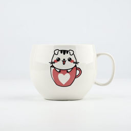 Кружка чайная керамическая Для большого счастья, 600 мл