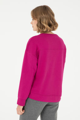 Женский базовый свитшот цвета фуксии - U.s. polo assn фото 5