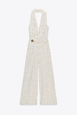 HALTER JUMPSUIT WITH POLKA DOTS - Zara фото 13