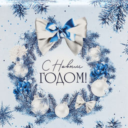 Коробка складная Новогодний венок, 25.5 15 4 см - Дарите счастье фото 5