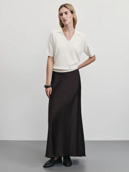 Джемпер поло с короткими рукавами / Zarina  фото 2