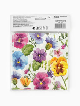 Цена за 2 шт. Салфетки бумажные двухслойные «Полевые цветы», 33 х 33, 12 шт