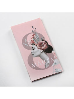 Цена за 10 шт. Обёртка для шоколада, кондитерская упаковка «8 марта», 18.2×15.5 см