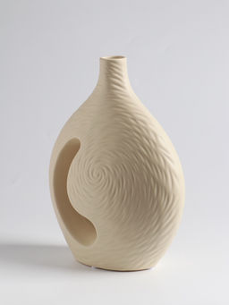 Ваза для цветов «Невада», 23×16.5 см, керамика, бежевая