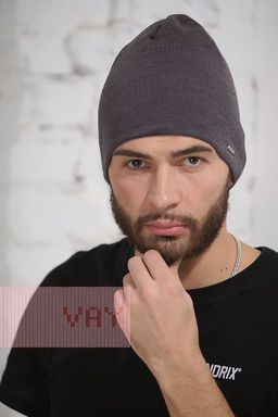 Шапка мужская 192-8503. 585 графит