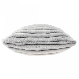 Наволочка декоративная на молнии 45х45см Белый тигр-001, велсофт Marmari, тиснение полоса, высокий ворс, полиэстер 100%, плотность 350г/м2, упаковка на картоне, Домашняя мода (Россия)  фото 4