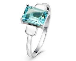 Кольцо из серебра топаз, Милена