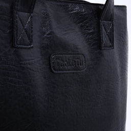 Сумка-мешок на молнии цвет чёрный - Simaland фото 4