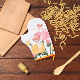 Варежка-прихватка Доляна Весна 20х28 см, 35% хл, 65% пэ, ватин 250 г/м2  фото 10