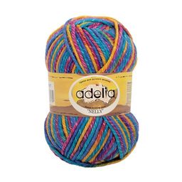 Пряжа ADELIA NELLY 70% шерсть, 30% акрил 5 шт. х 100 г 100 м  5 м