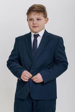 Костюм для мальчика с увеличенной полнотой(синий) КДД-123т comfort+ - Бостон фото 2