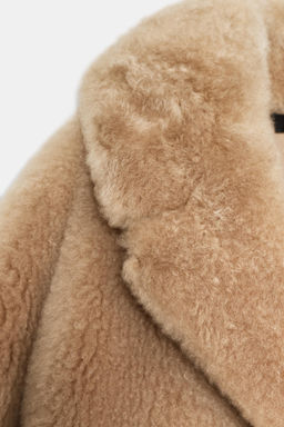 ZW COLLECTION NATURAL SHEEPSKIN COAT - Zara фото 9