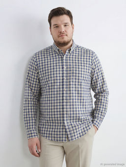 Regular Fit Ekose Gabardin Erkek G?mlek