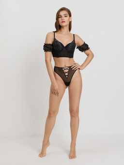 Infinity / Трусы стринги с высокой талией жен. Rox черный - Infinity Lingerie фото 3