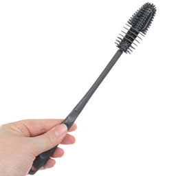 Ёршик для бутылочек и сосок Крошка Я, силиконовый, серый, 26 см