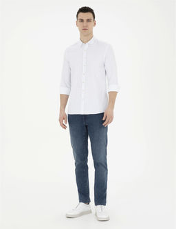 Saks Slim Fit Uzun Kollu G_mlek - Pierre cardin фото 4