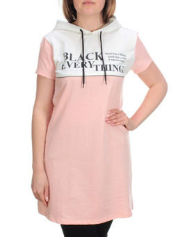 11792 PINK Туника спортивная женская (100% хлопок) - Фабричный китай фото 2