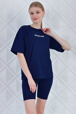 Арт. 5727 Костюм с велосипедками 42-50 (5 шт) Цвет:верх-помада, низ-помада - Калинка фото 7